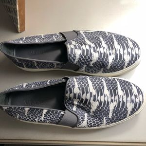 Vince Snakeskin Slip on Sneaker